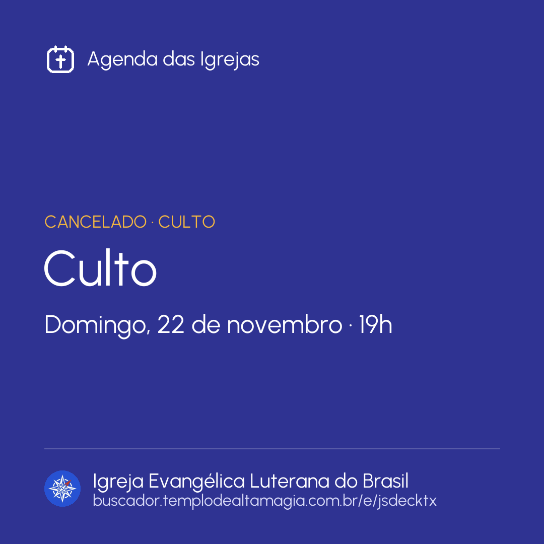 Card do evento para post
