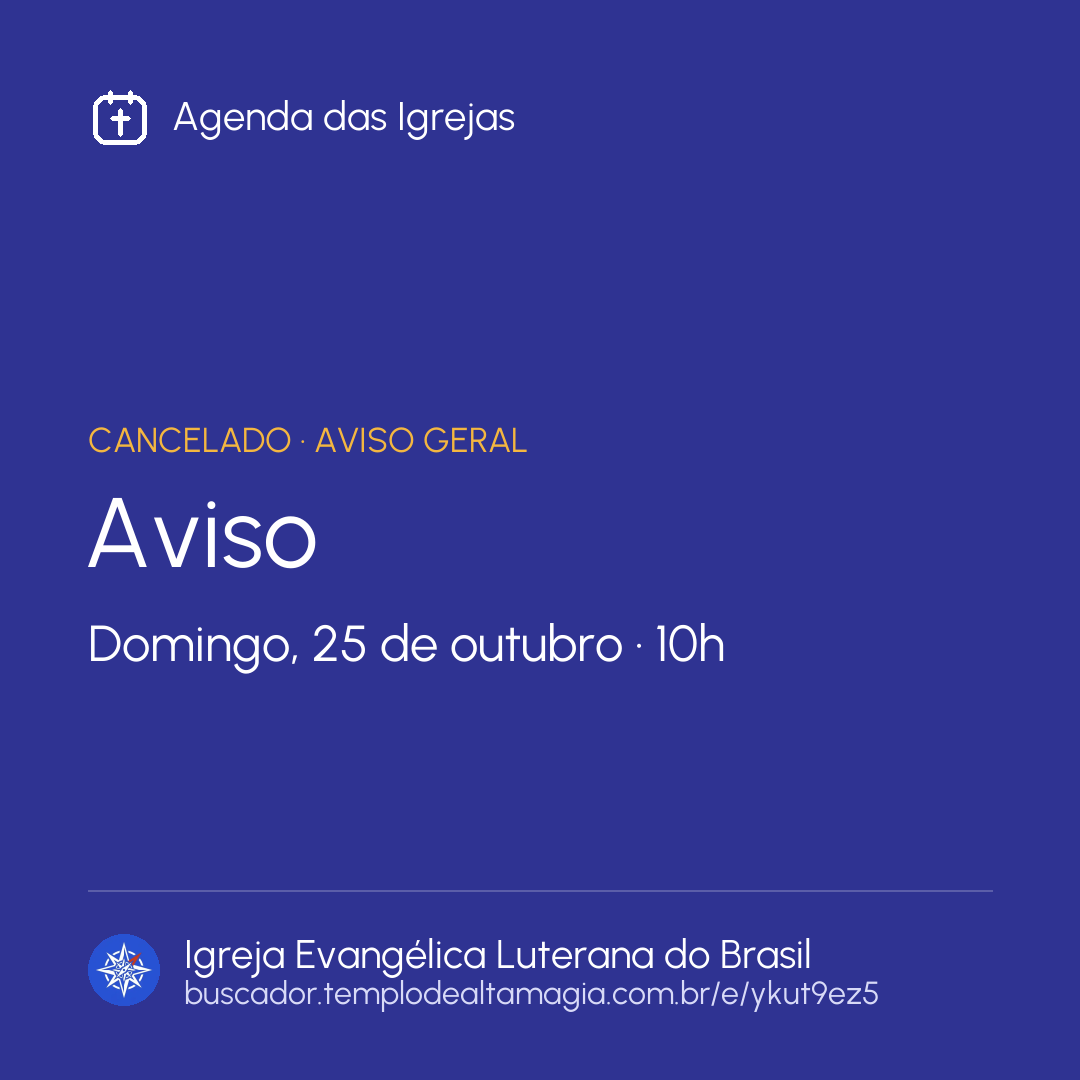 Card do evento para post